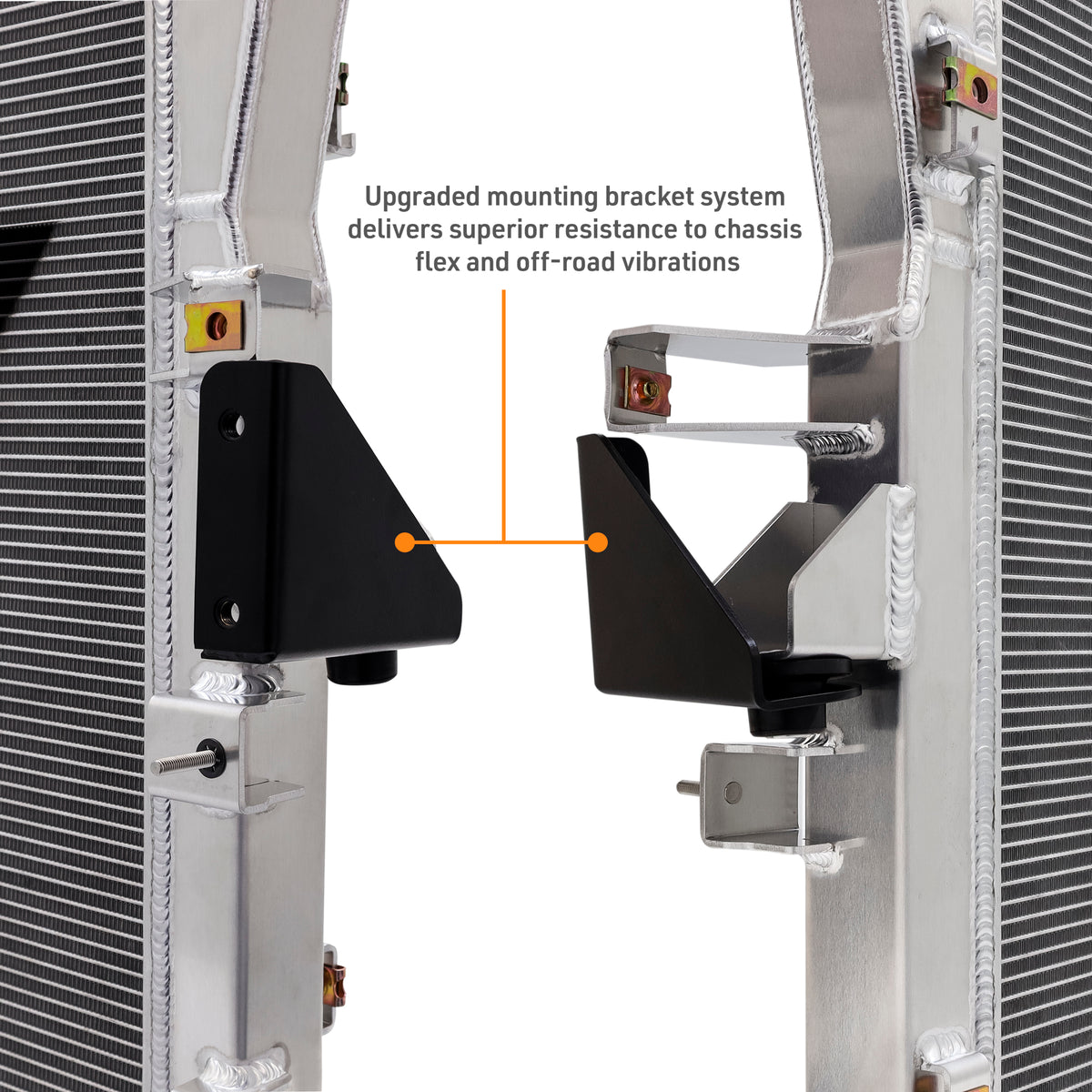 Mishimoto 2024+ Toyota Tacoma Performance Aluminum Radiator - MMRAD-TAC-24 for 2024-2026 Toyota Tacoma - side view