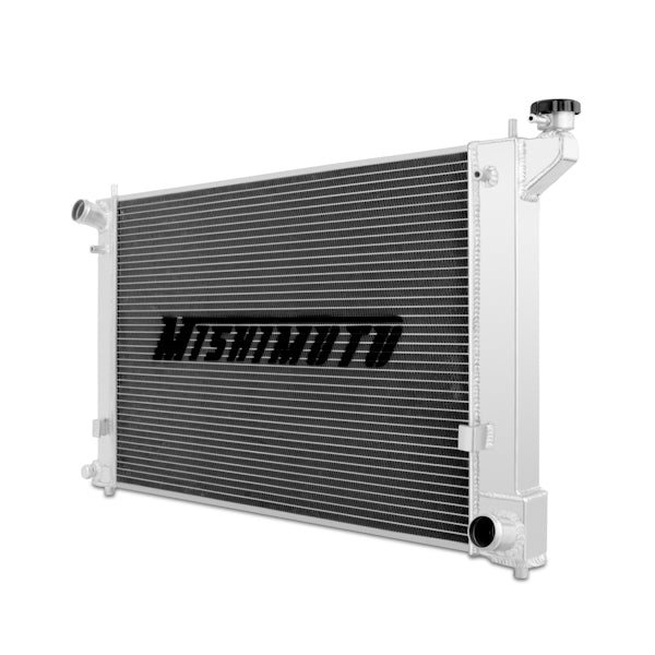 Mishimoto 05-10 Scion tC Manual Aluminum Radiator - MMRAD-TC-05 for 2005-2011 Scion tC - side view