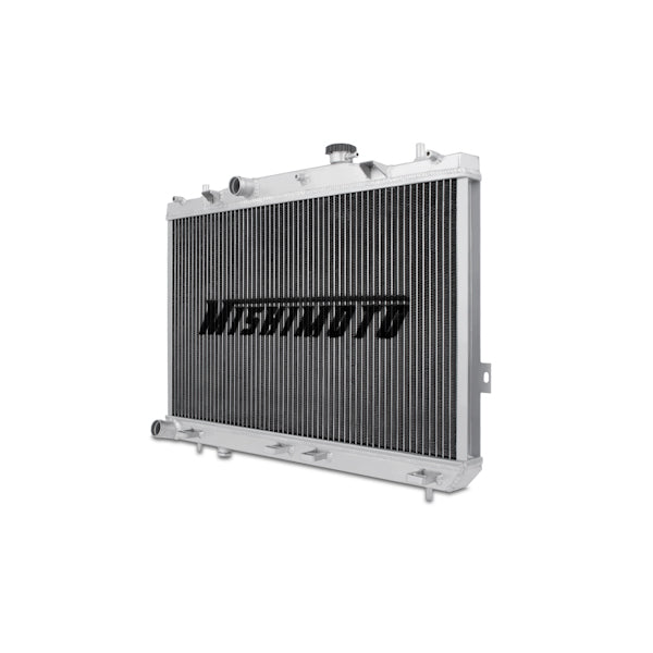 Mishimoto 03-08 Hyundai Tiburon Aluminum Radiator - MMRAD-TIB-01 for 2001-2006 Hyundai Elantra - installed view
