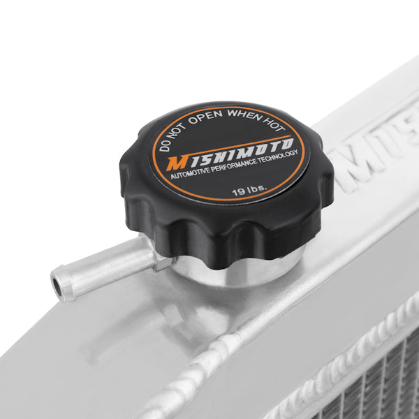 Mishimoto 03-08 Hyundai Tiburon Aluminum Radiator - MMRAD-TIB-01 for 2001-2006 Hyundai Elantra - side view