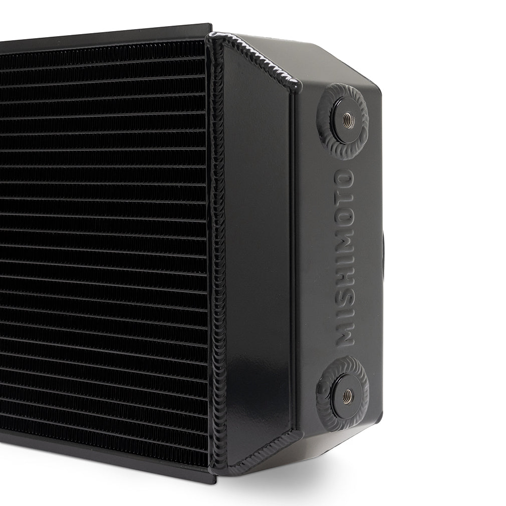 Mishimoto Universal Drag Race Performance Aluminum Radiator - Black - MMRAD-UNI-DRGBK by Mishimoto - alternate view