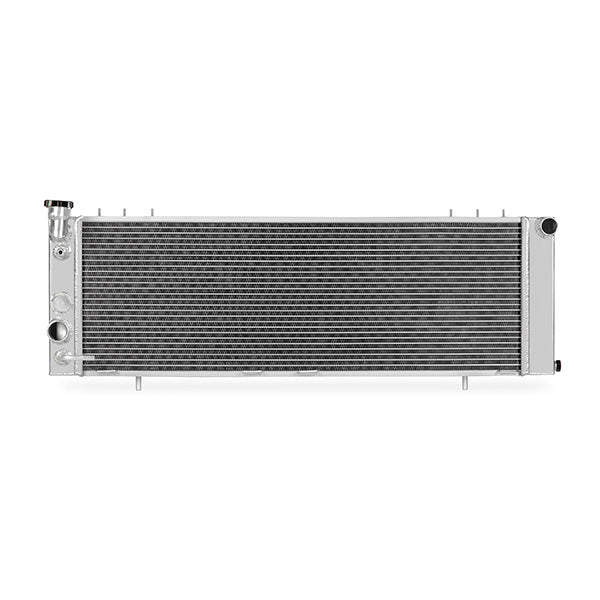 Mishimoto 89-01 Jeep Cherokee XJ Aluminum Radiator - MMRAD-XJ-89 for 1984-2001 Jeep Cherokee - installed view