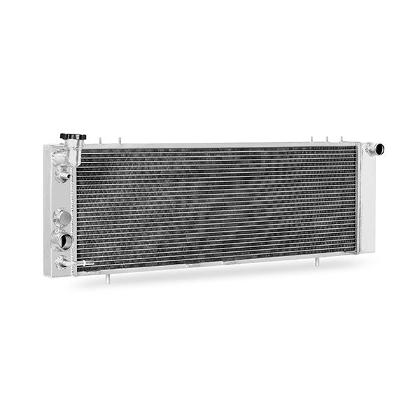 Mishimoto 89-01 Jeep Cherokee XJ Aluminum Radiator - MMRAD-XJ-89 for 1984-2001 Jeep Cherokee - rear view