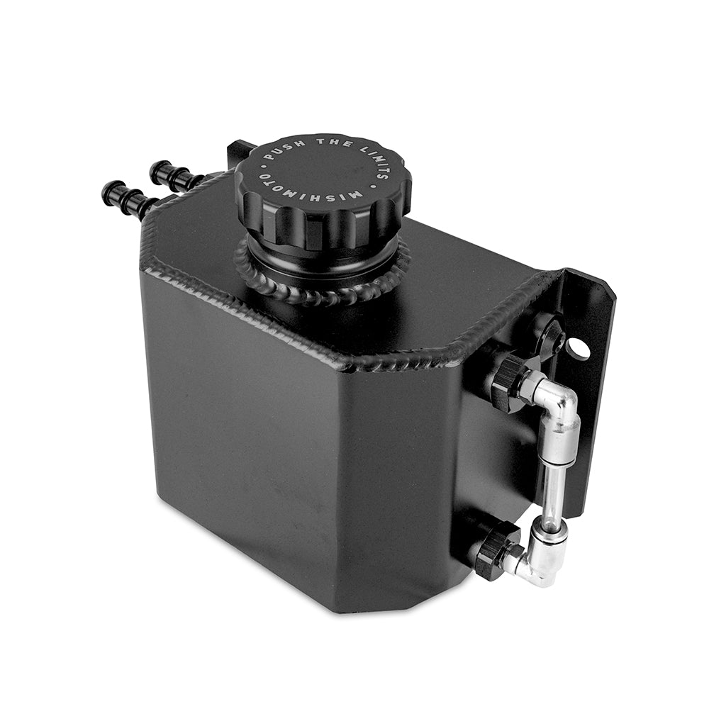 Mishimoto 1L Coolant Overflow Tank - Black - MMRT-1LBK by Mishimoto - close-up