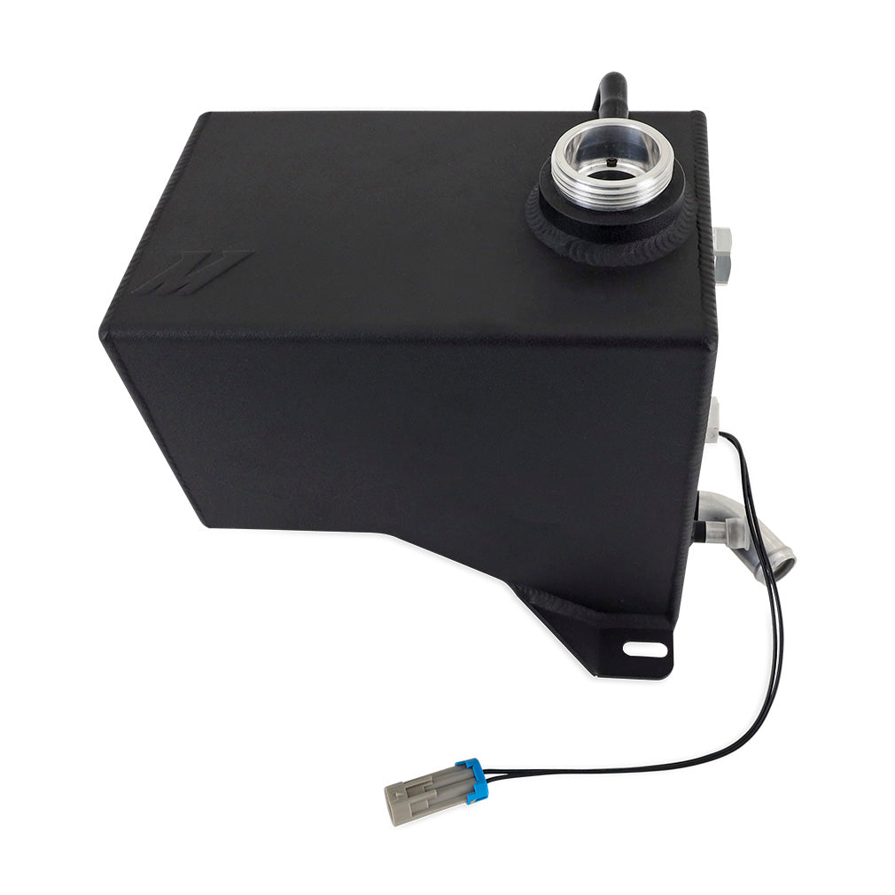 Mishimoto 01-07 Chevy/GMC 6.6L Duramax Degas Tank - Black - MMRT-DMAX-01MWBK for 2001-2007 Chevrolet Silverado 2500 - angle v