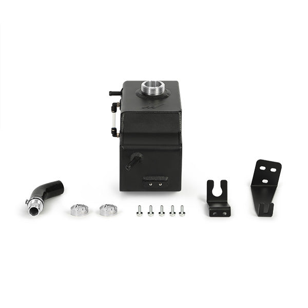Mishimoto 11-14 Ford F-150 Aluminum Expansion Tank - Micro-Wrinkle Black - MMRT-F150-11EMWBK for 2011-2014 Ford F 150 - angle