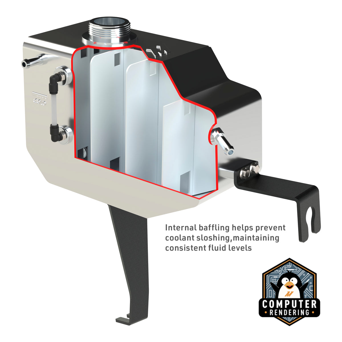 Mishimoto 11-14 Ford F-150 Aluminum Expansion Tank - Micro-Wrinkle Black - MMRT-F150-11EMWBK for 2011-2014 Ford F 150 - alter