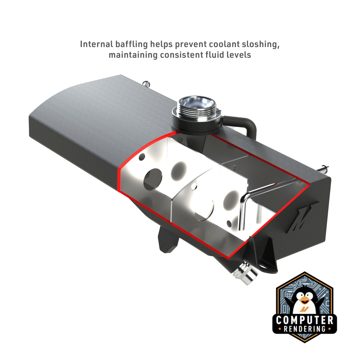 Mishimoto 2015+ Ford F-150 Aluminum Expansion Tank - Micro-Wrinkle Black - MMRT-F150-15EMWBK for 2015-2020 Ford F 150 - alter