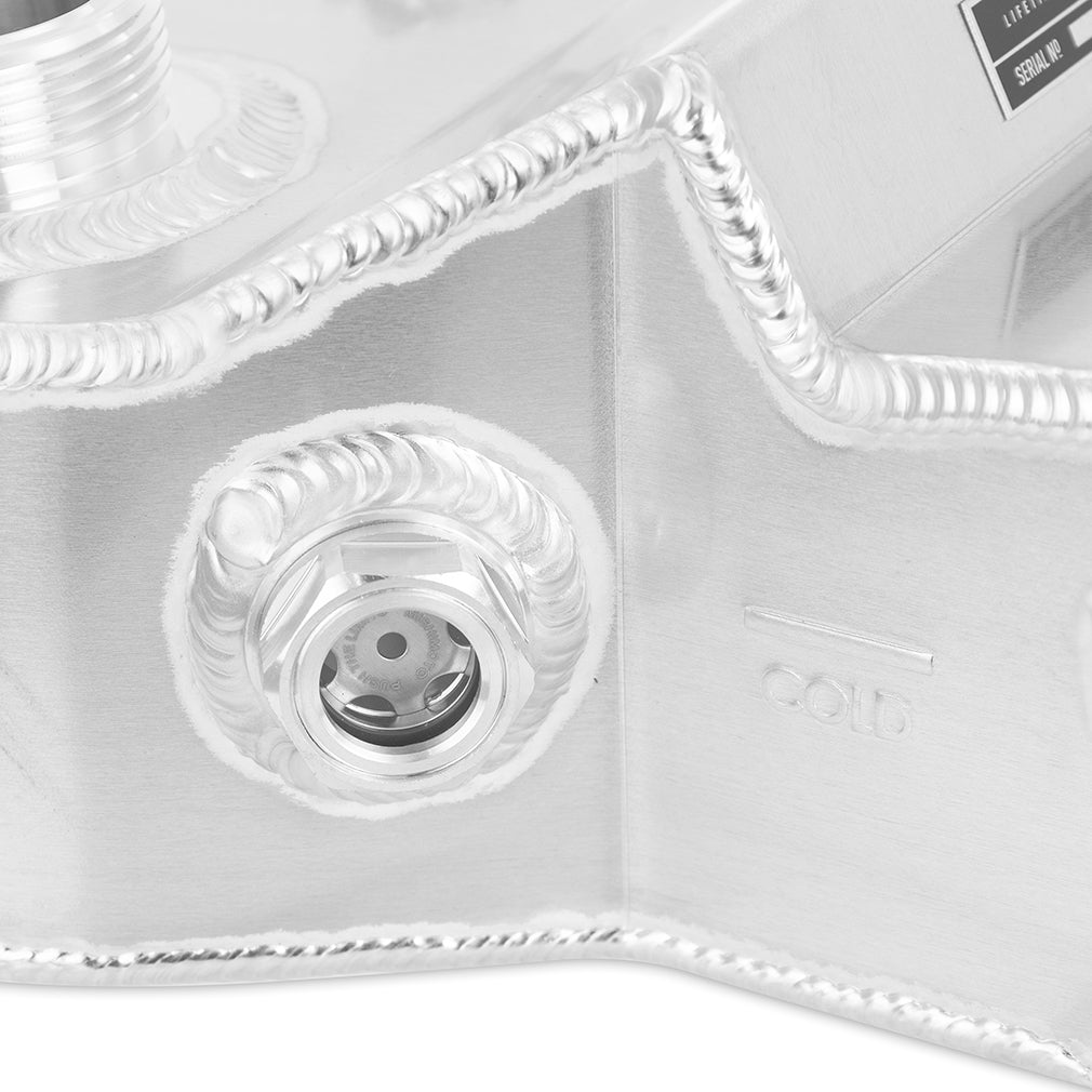 Mishimoto 03-07 Ford 6.0L Powerstroke Aluminum Degas Bottle - Polished - MMRT-F2D-03P for 1999-2007 Ford F 250 - close-up