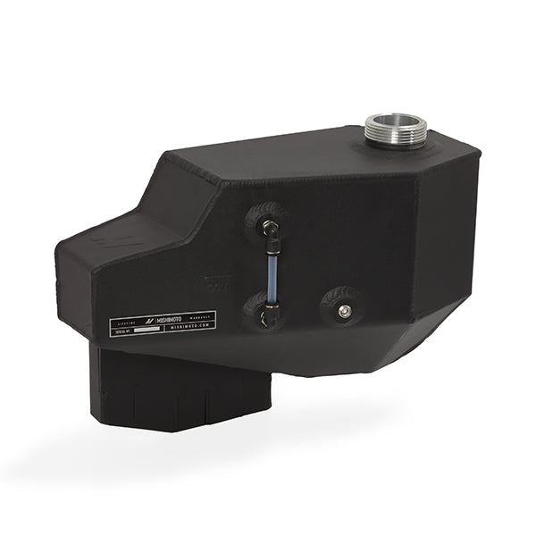 Mishimoto 08-10 Ford 6.4L Powerstroke Aluminum Degas Tank - Micro-Wrinkle Black - MMRT-F2D-08EMWBK for 2008-2010 Ford F 250 -