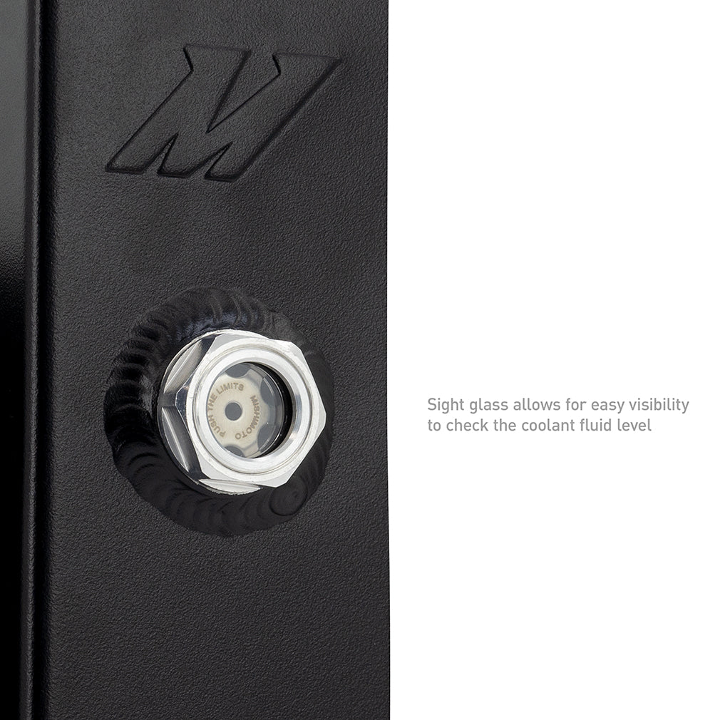 Mishimoto 2019+ Ram 6.7L Cummins Expansion Tank - Black - MMRT-RAM-19BK for 2019-2025 Ram 2500 - side view