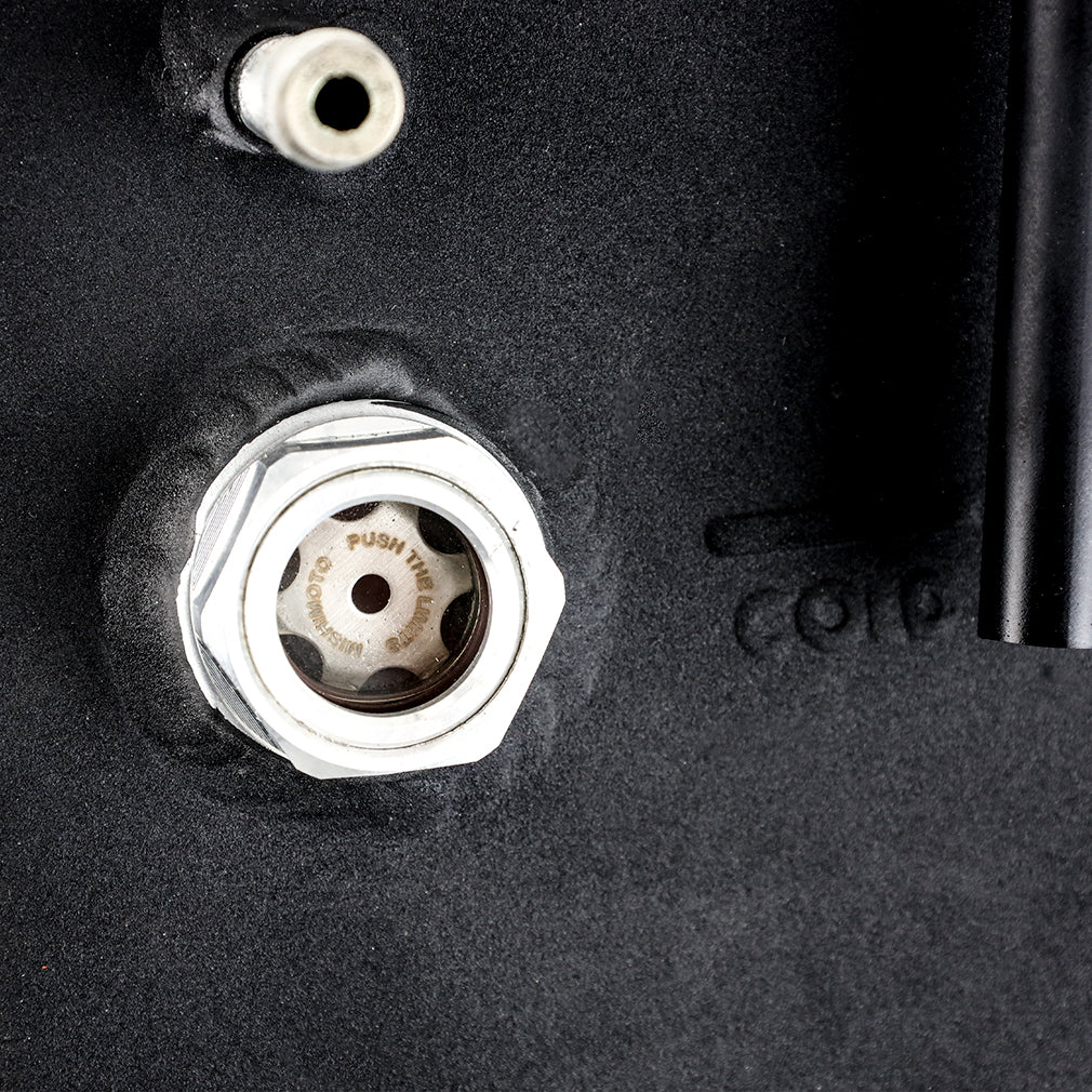Mishimoto 2019+ Ford Ranger Expansion Tank - Black - MMRT-RGR-19MWBK for 2019-2023 Ford Ranger - detail view