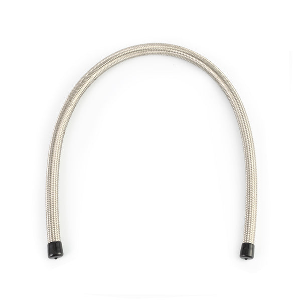 Mishimoto PTFE Braided -6AN 3ft Hose Stainless - MMSBH-0636-PS by Mishimoto - angle view