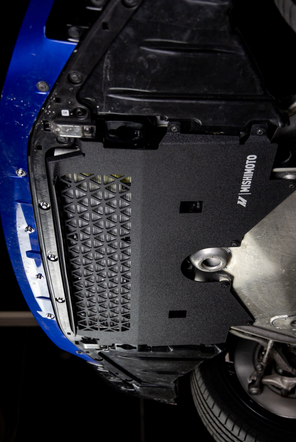 Mishimoto 2021+ BMW G80 M3 Skid Plate Engine - Wrinkle Black - MMSD-G80-21WBK for 2021-2025 BMW M3 - alternate view