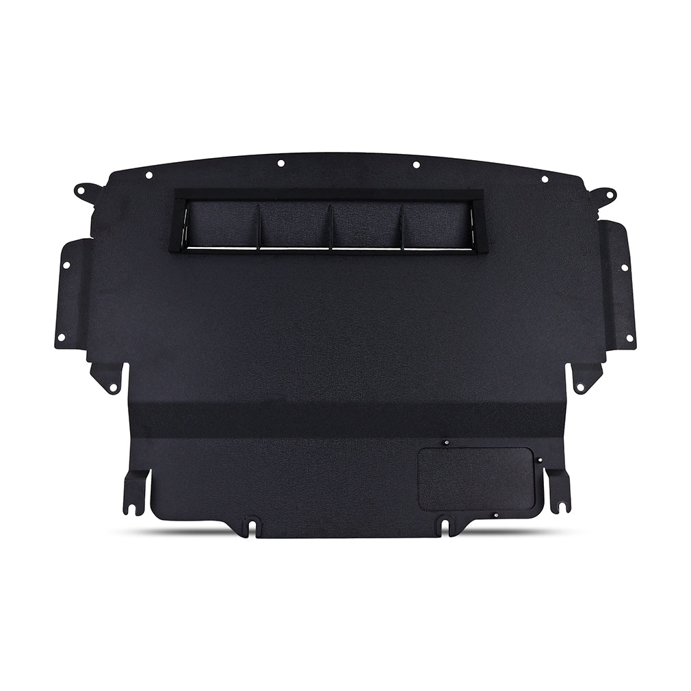 Mishimoto 2023+ Nissan Z Skid Plate Engine - Wrinkle Black - MMSD-Z-23WBK for 2023-2025 Nissan Z - angle view