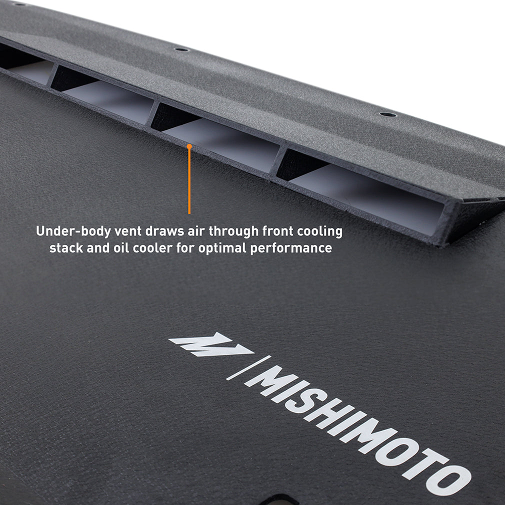 Mishimoto 2023+ Nissan Z Skid Plate Engine - Wrinkle Black - MMSD-Z-23WBK for 2023-2025 Nissan Z - detail view