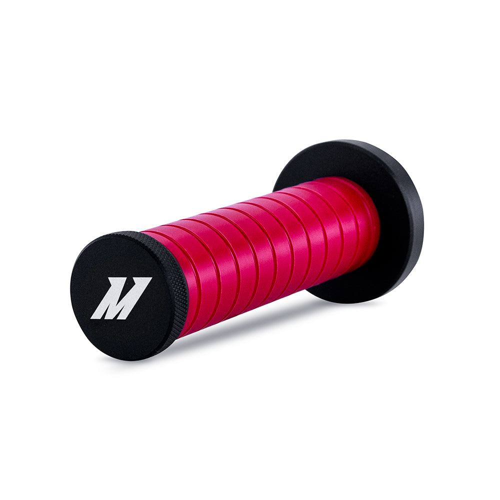 Mishimoto Weighted Grip Shift Knob - Black / Red - MMSK-BMXBKRDH by Mishimoto - detail view