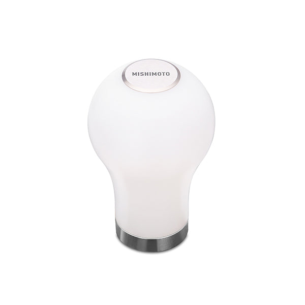 Mishimoto Teardrop Shift Knob - White - MMSK-TDP-WH by Mishimoto - detail view