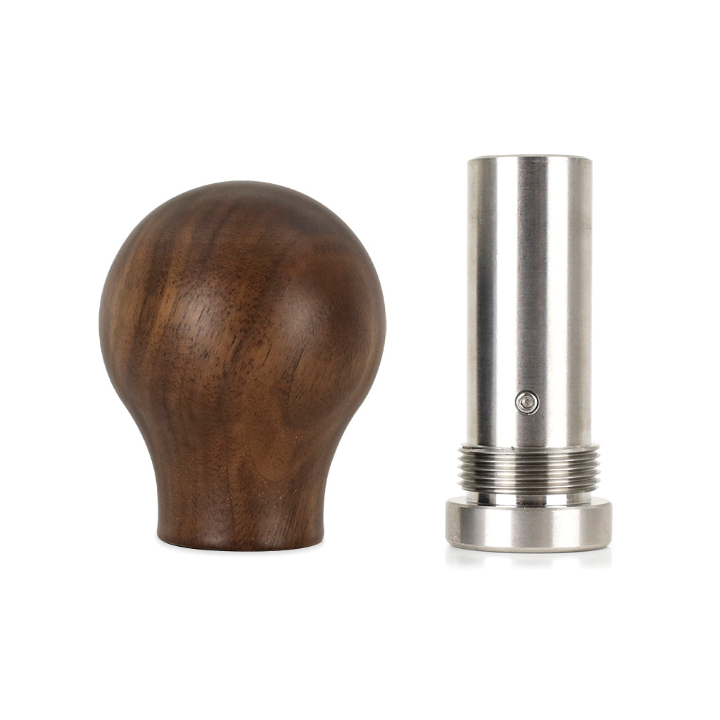 Mishimoto Round Steel Core Wood Shift Knob - Walnut - MMSK-WD-RWN by Mishimoto - detail view