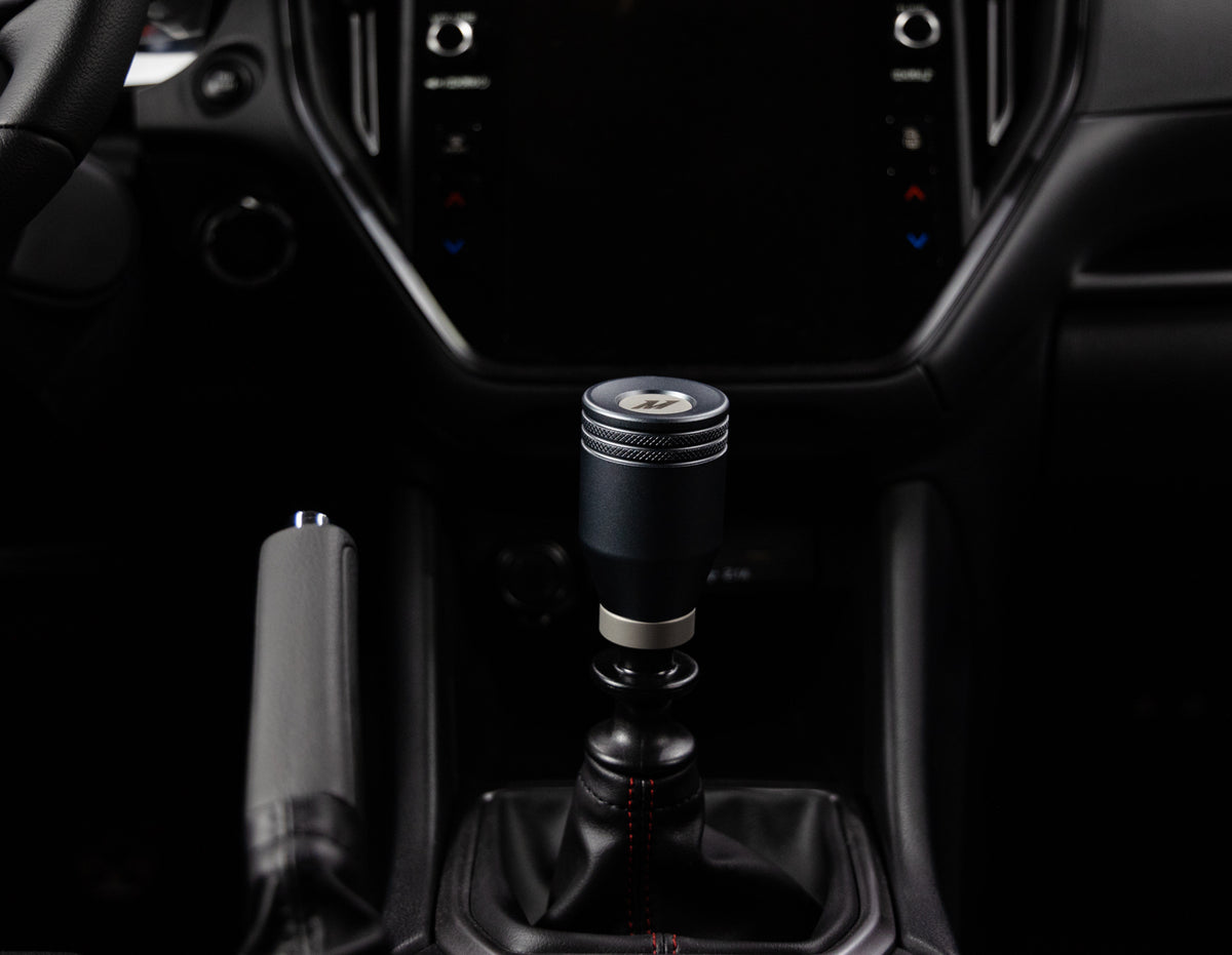 Mishimoto 2022+ Subaru WRX Shift Knob Gunmetal - MMSK-WRX-22GM for 2022-2025 Subaru WRX - installed view