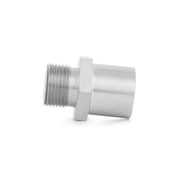 Mishimoto Stainless Steel Sandwich Plate Adapter, M20 - MMSPA-M20 by Mishimoto - angle view