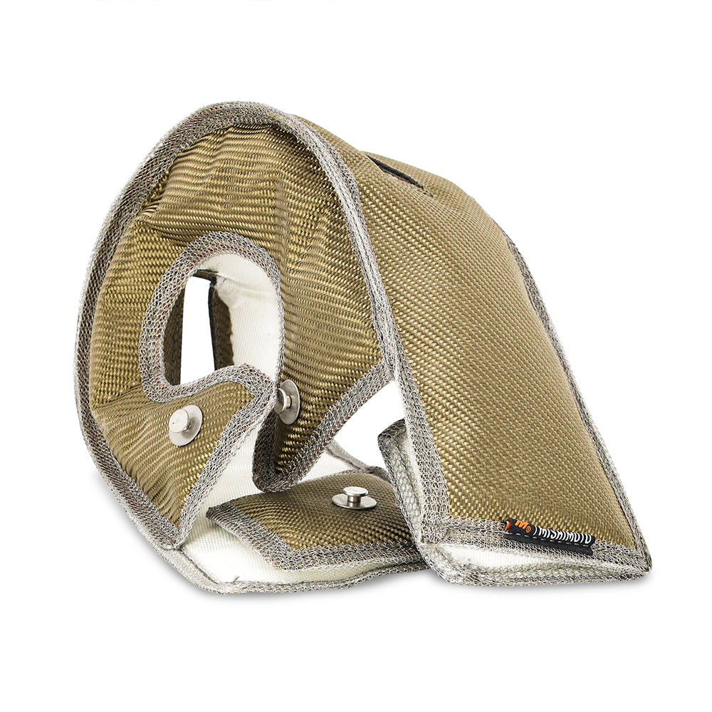 Mishimoto 2004.5-2016 Chevrolet/GMC 6.6L Duramax Turbo Blanket - MMTB-DMAX-05 for 2004-2016 Chevrolet Silverado 2500 - angle 