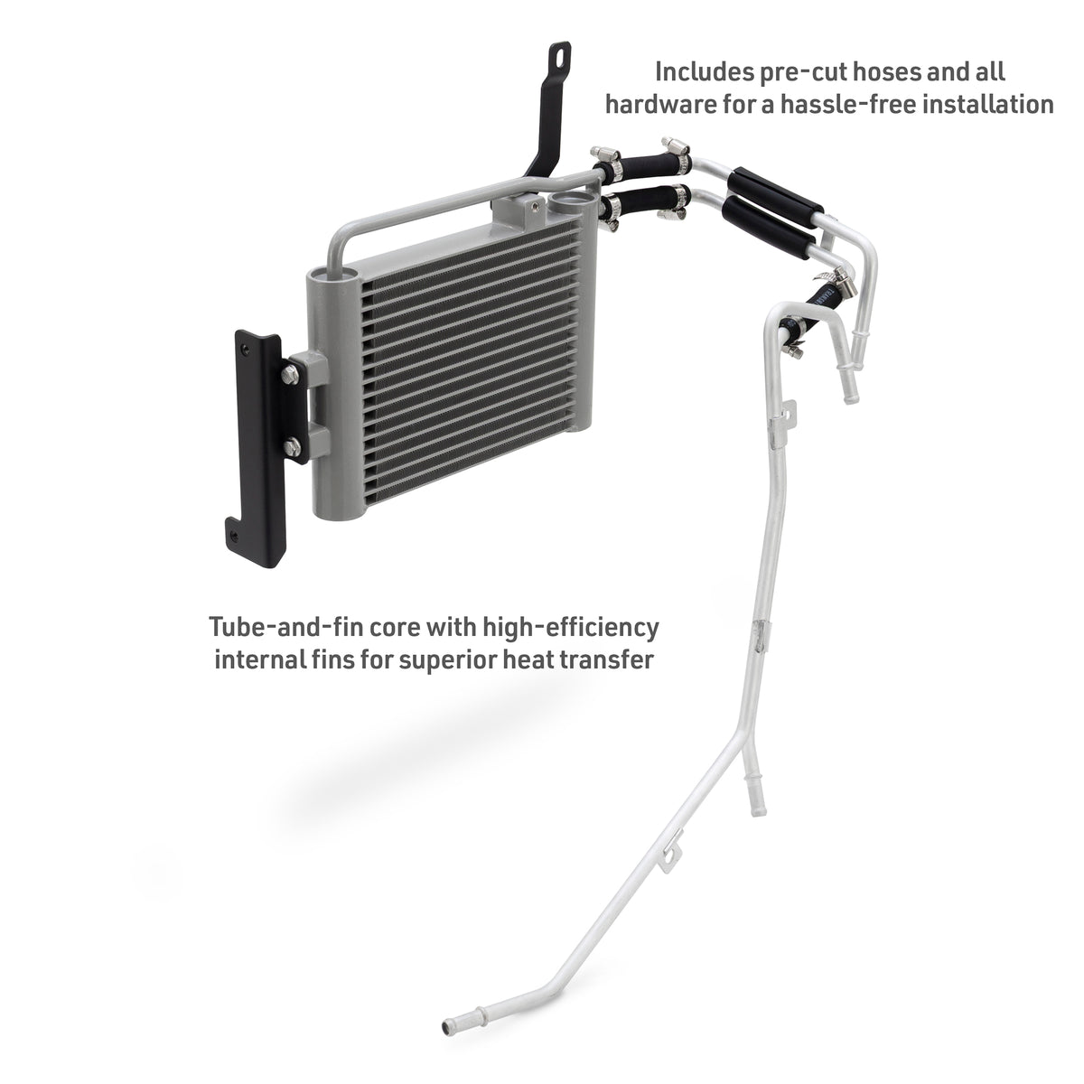 Mishimoto 10-24 Toyota 4Runner 4.0L Transmission Cooler - MMTC-4RUN-10 for 2010-2024 Toyota 4Runner - installed view