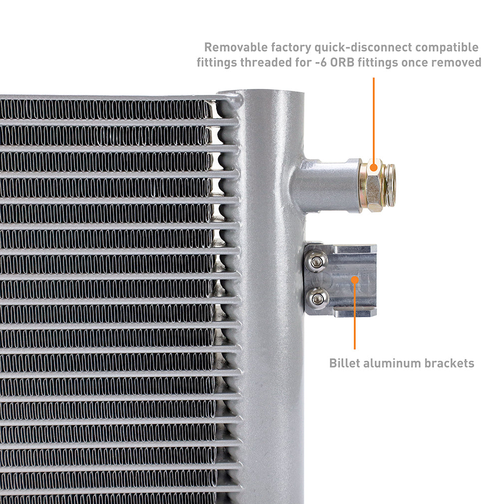 Mishimoto 19+ Chevy Silverado 1500 Transmission Cooler - MMTC-T1-19 for 2019-2025 Chevrolet Silverado 1500 - rear view