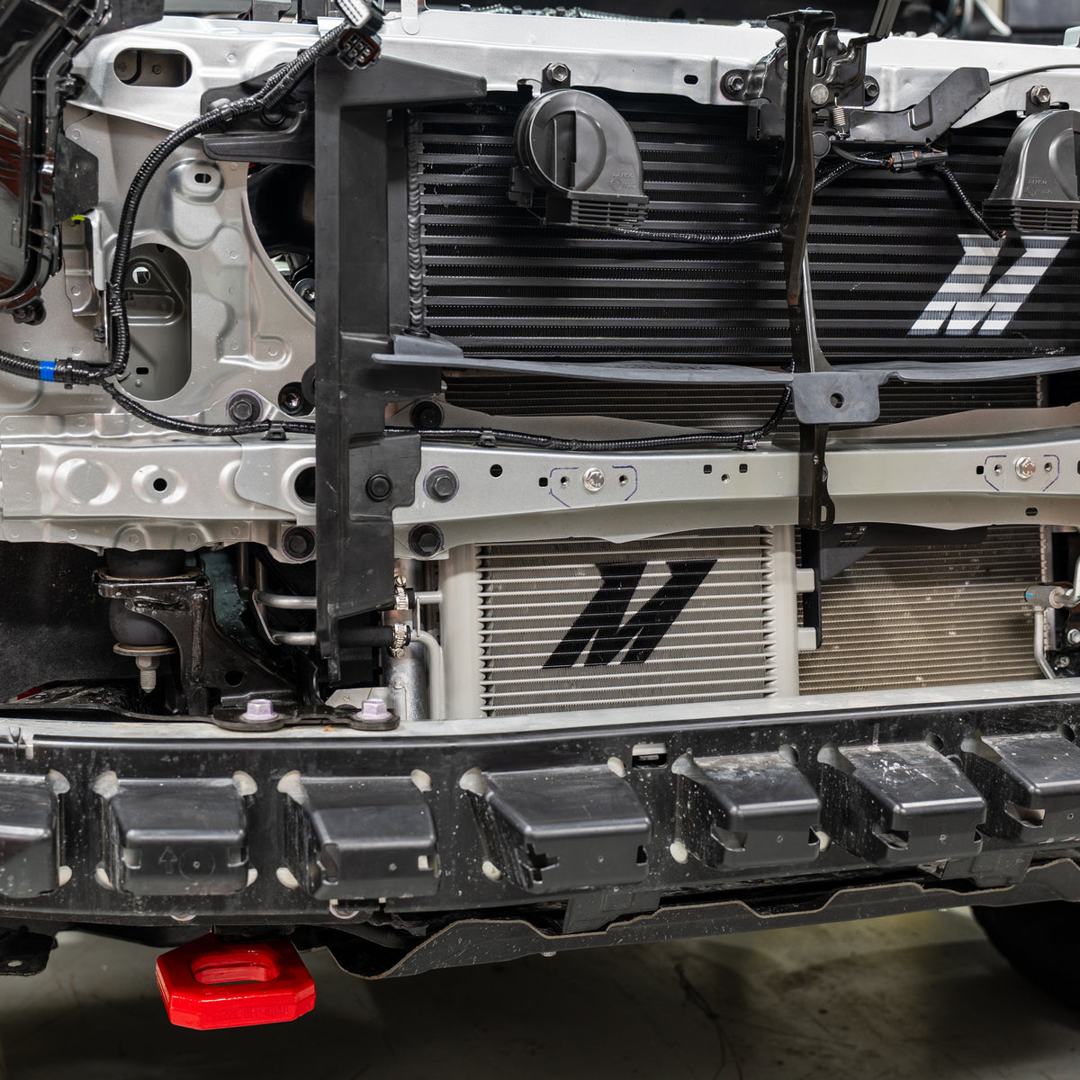 Mishimoto 2024+ Toyota Tacoma Transmission Cooler - MMTC-TAC-24 for 2024-2026 Toyota Tacoma - side view