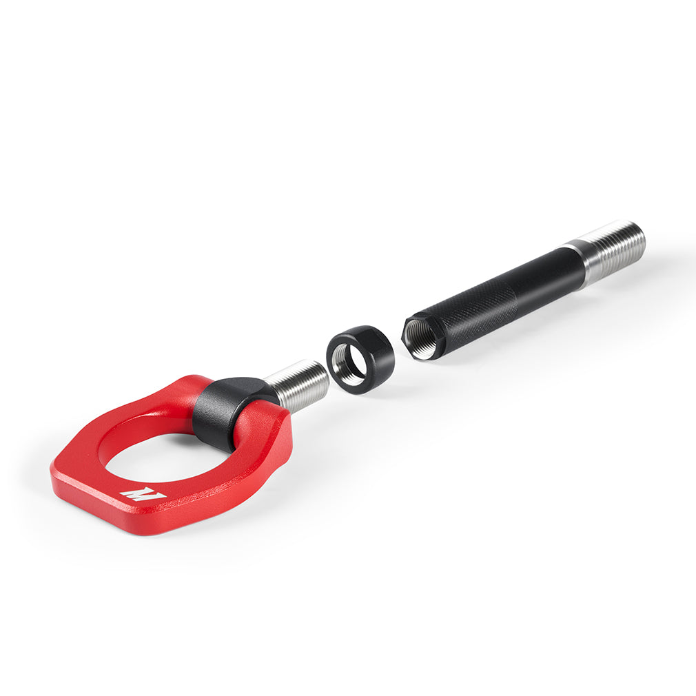 Mishimoto 2023+ Nissan Z Tow Hook (Front) Red - MMTH-Z-23RD for 2023-2025 Nissan Z - side view