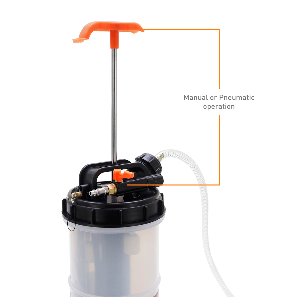 Mishimoto Fluid Extractor Manual and Pneumatic - 9.5L - MMTL-FEX-MP95 by Mishimoto - detail view