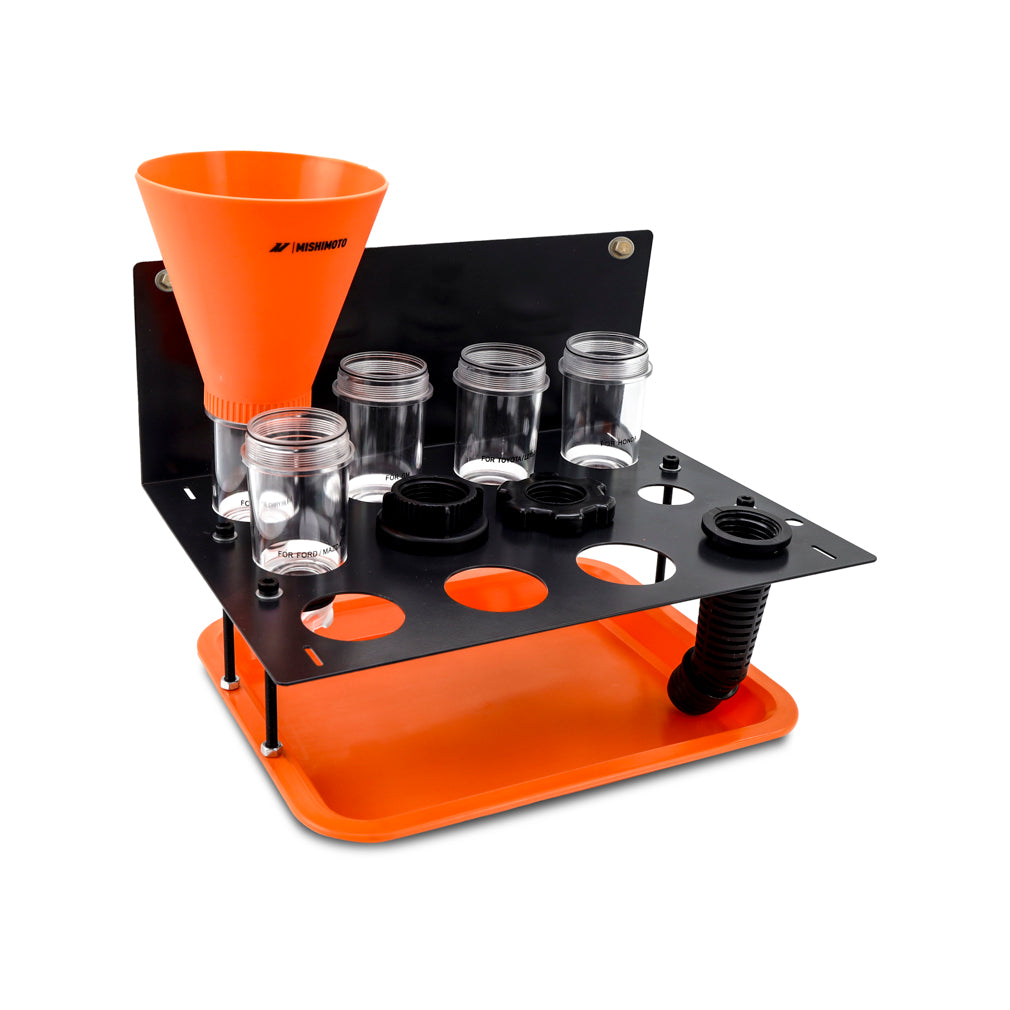 Mishimoto Screw On Oil Funnel Full Kit - MMTL-SOOF-KIT for 1985-2014 Volkswagen Golf - installed view