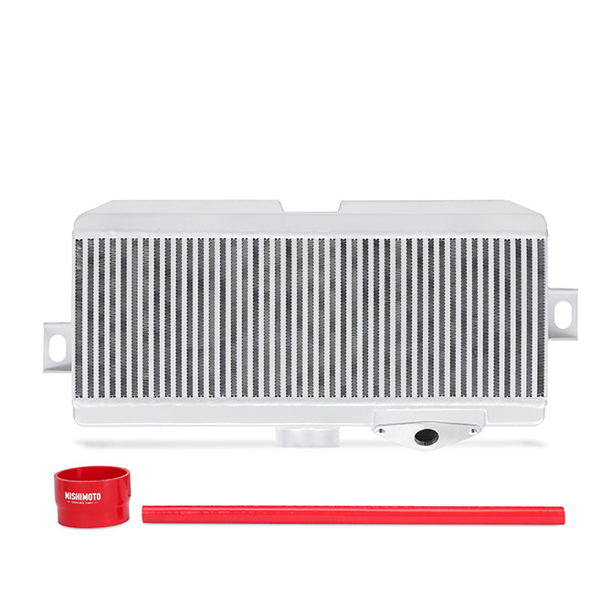 Mishimoto Subaru 08-14 WRX STi Top-Mount Intercooler Kit - Powder Coated Silver & Red Hoses - MMTMIC-STI-08SLRD for 2008-2021