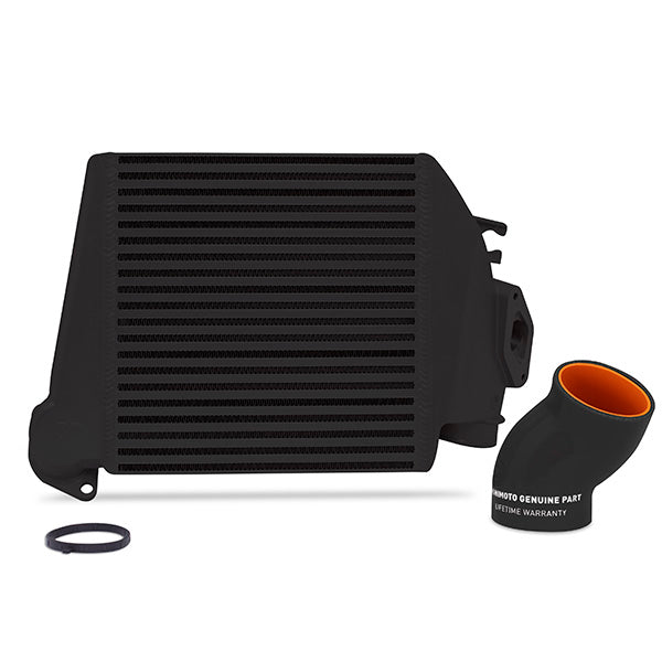 Mishimoto 08-14 Subaru WRX Top-Mount Intercooler Kit - Powder Coated Black & Black Hoses - MMTMIC-WRX-08BKBK for 2008-2014 Su