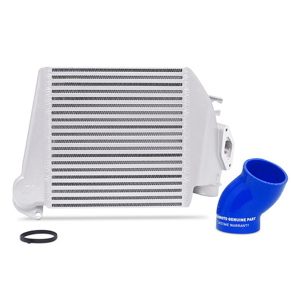 Mishimoto 08-14 Subaru WRX Top-Mount Intercooler Kit - Powder Coated Silver & Blue Hoses - MMTMIC-WRX-08SLBL for 2008-2014 Su
