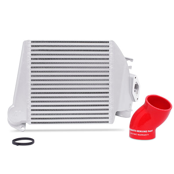 Mishimoto 08-14 Subaru WRX Top-Mount Intercooler Kit - Powder Coated Silver & Red Hoses - MMTMIC-WRX-08SLRD for 2008-2014 Sub