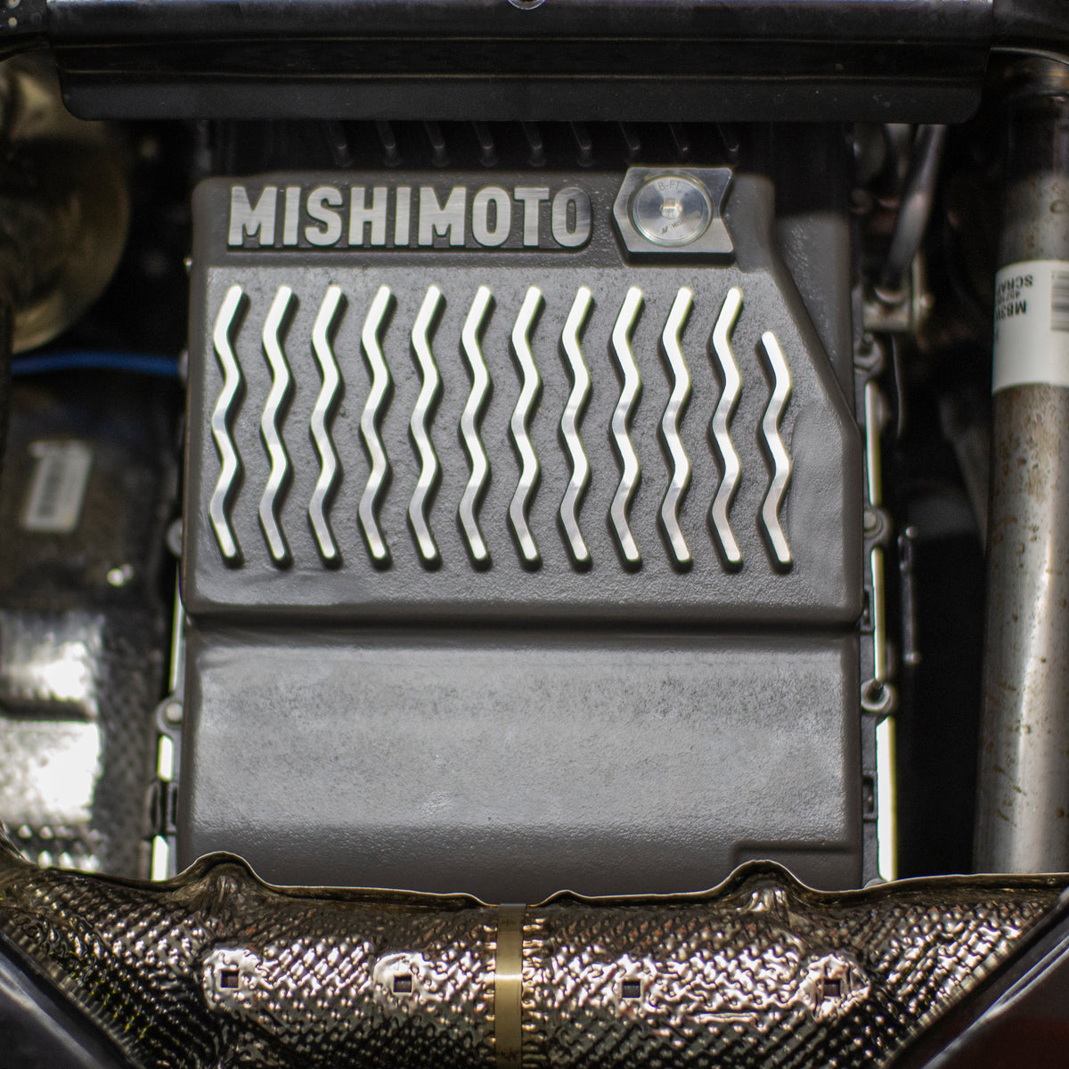 Mishimoto 2021+ Bronco 10R60 19+Rgr 17+F150 18+Mus 10R80 Trans Pan - GR - MMTP-RGR-19 for 2017-2024 Ford F 150 - front view