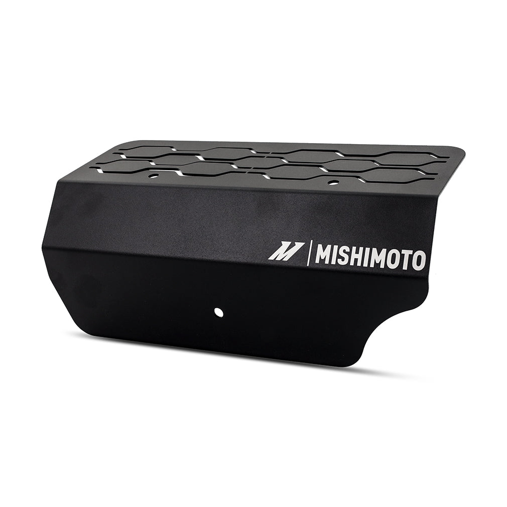 Mishimoto 2022+ Subaru WRX Pulley Cover Black - MMUH-WRX-22PBK for 2022-2025 Subaru WRX - angle view