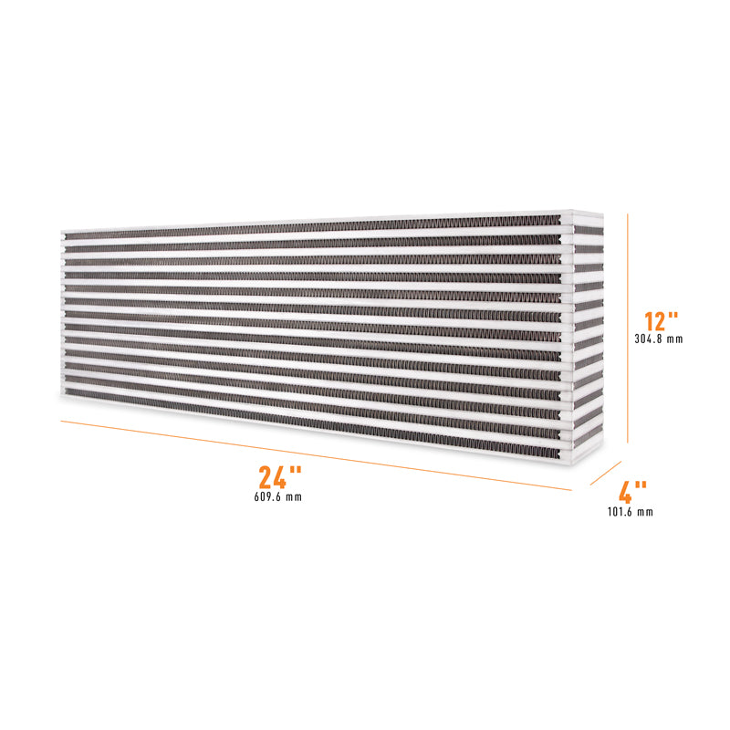 Mishimoto Universal Air-to-Air Intercooler Core - 24in / 12in / 4in - MMUIC-06 by Mishimoto - angle view
