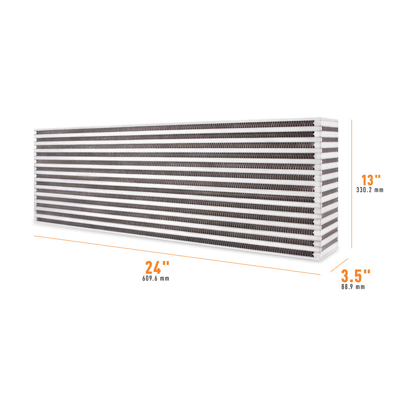 Mishimoto Universal Air-to-Air Intercooler Core - 24in / 13in / 3.5in - MMUIC-08 by Mishimoto - detail view