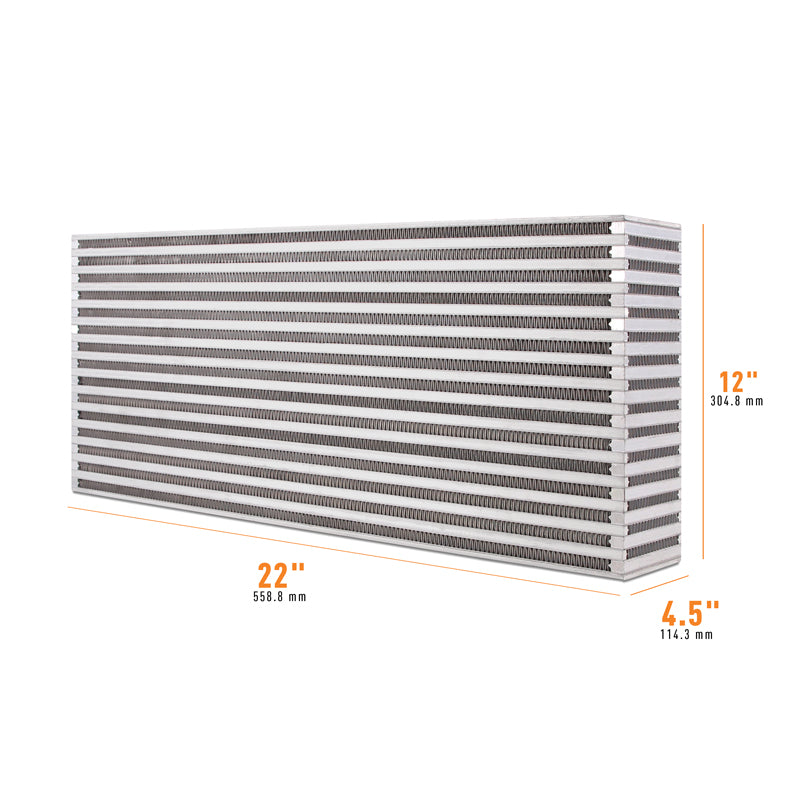 Mishimoto Universal Air-to-Air Intercooler Core - 22in / 12in / 4.5in - MMUIC-12 by Mishimoto - angle view