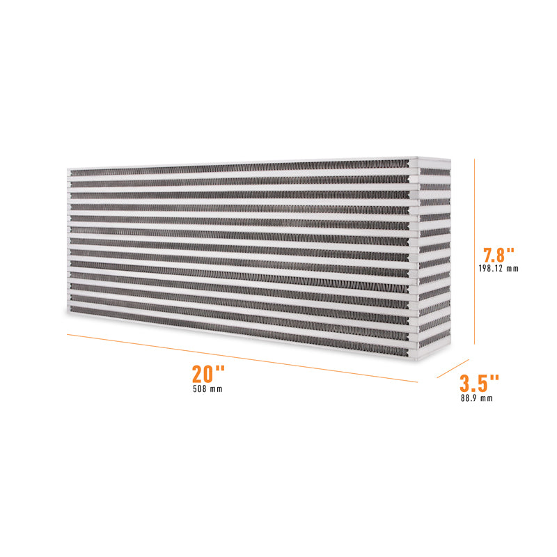 Mishimoto Universal Air-to-Air Intercooler Core - 20in / 7.8in / 3.5in - MMUIC-14 by Mishimoto - detail view