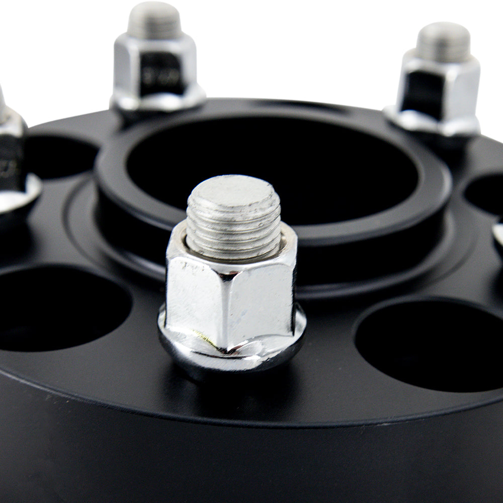 Mishimoto 5x114.3 20mm 56.1 Bore M12 Wheel Spacers - Black - MMWS-003-200BK for 2015-2022 Subaru WRX - installed view