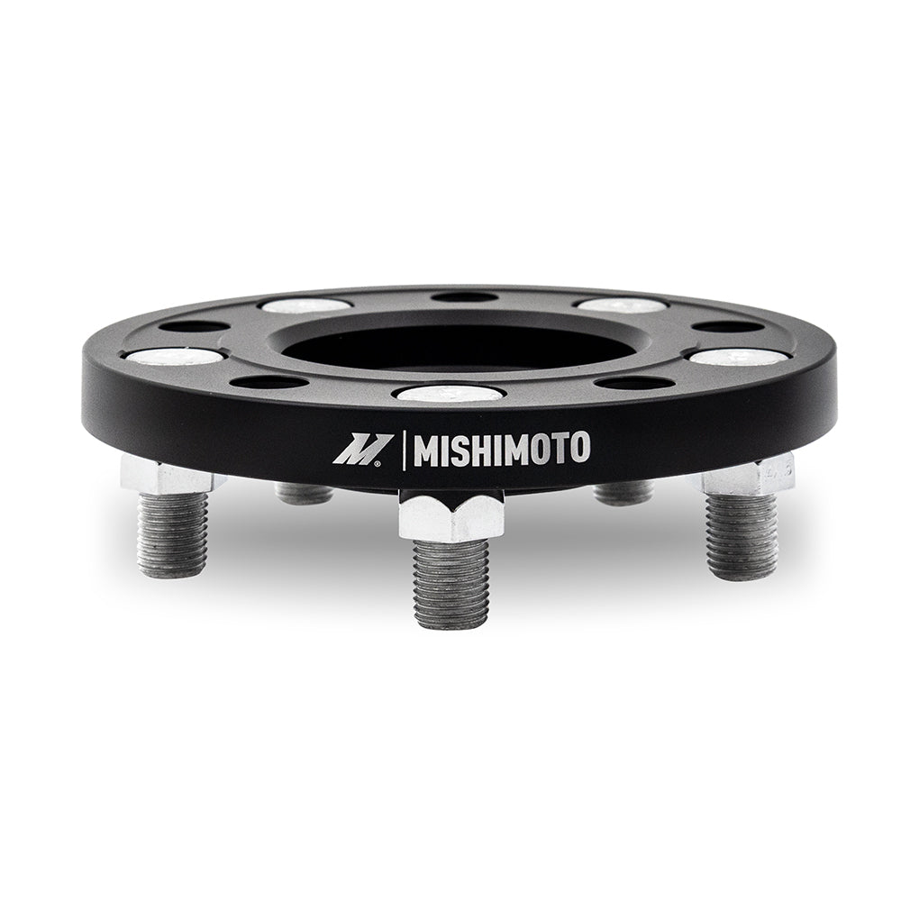 Mishimoto Wheel Spacers - 5x100 - 56.1 - 20 - M12 - Black - MMWS-008-200BK for 1993-2023 Subaru Impreza - installed view