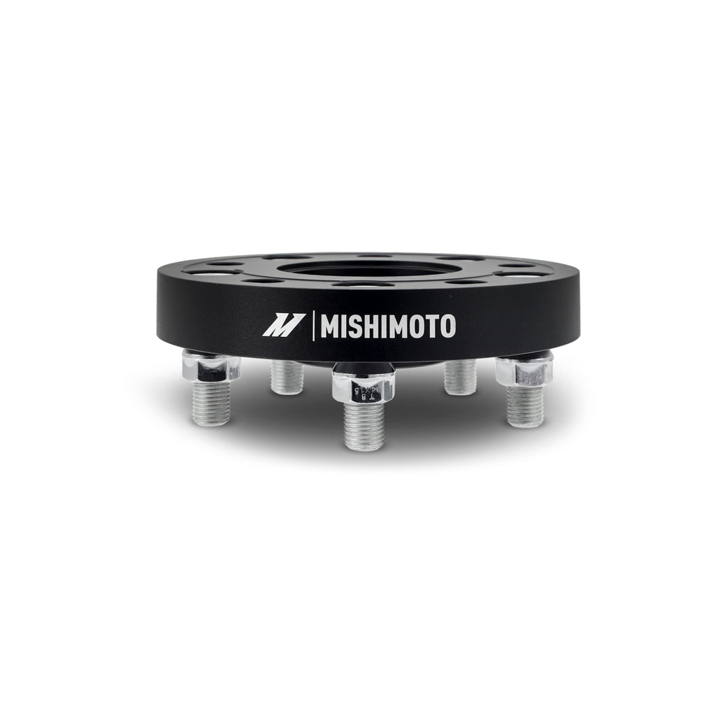 Mishimoto Wheel Spacers - 5x120 - 64.1 CB - M14 x1.5 - 25mm - BK - MMWS-013-250BK for 2005-2024 Honda Odyssey - close-up