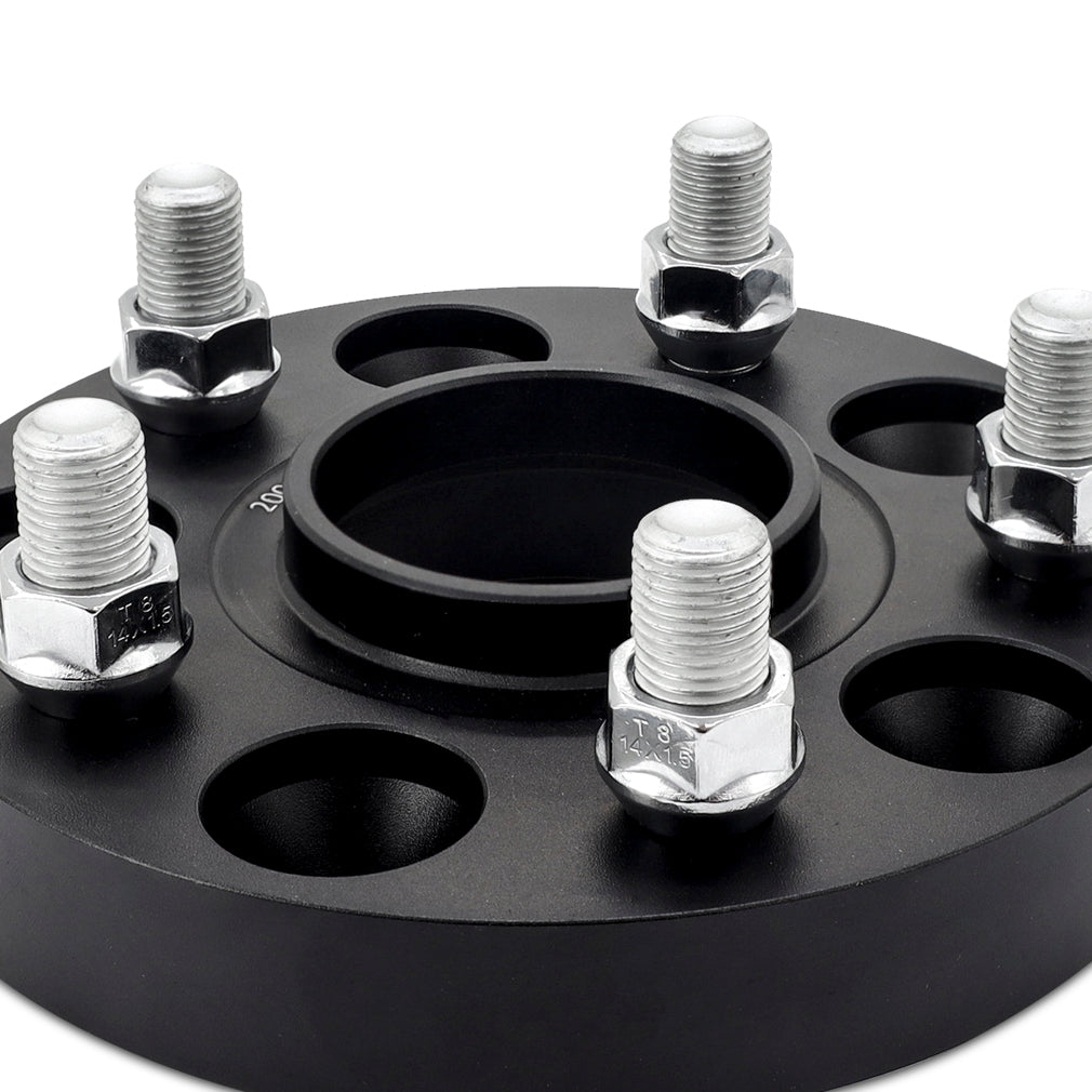 Mishimoto Wheel Spacers - 5x120 - 64.1 CB - M14 x1.5 - 25mm - BK - MMWS-013-250BK for 2005-2024 Honda Odyssey - detail view