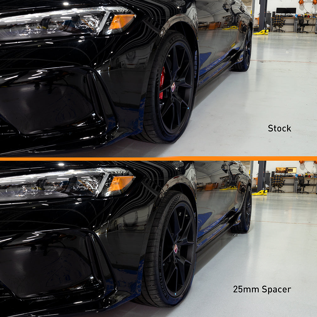 Mishimoto Wheel Spacers - 5x120 - 64.1 CB - M14 x1.5 - 15mm - BK - MMWS-013-150BK for 2005-2024 Honda Odyssey - installed vie