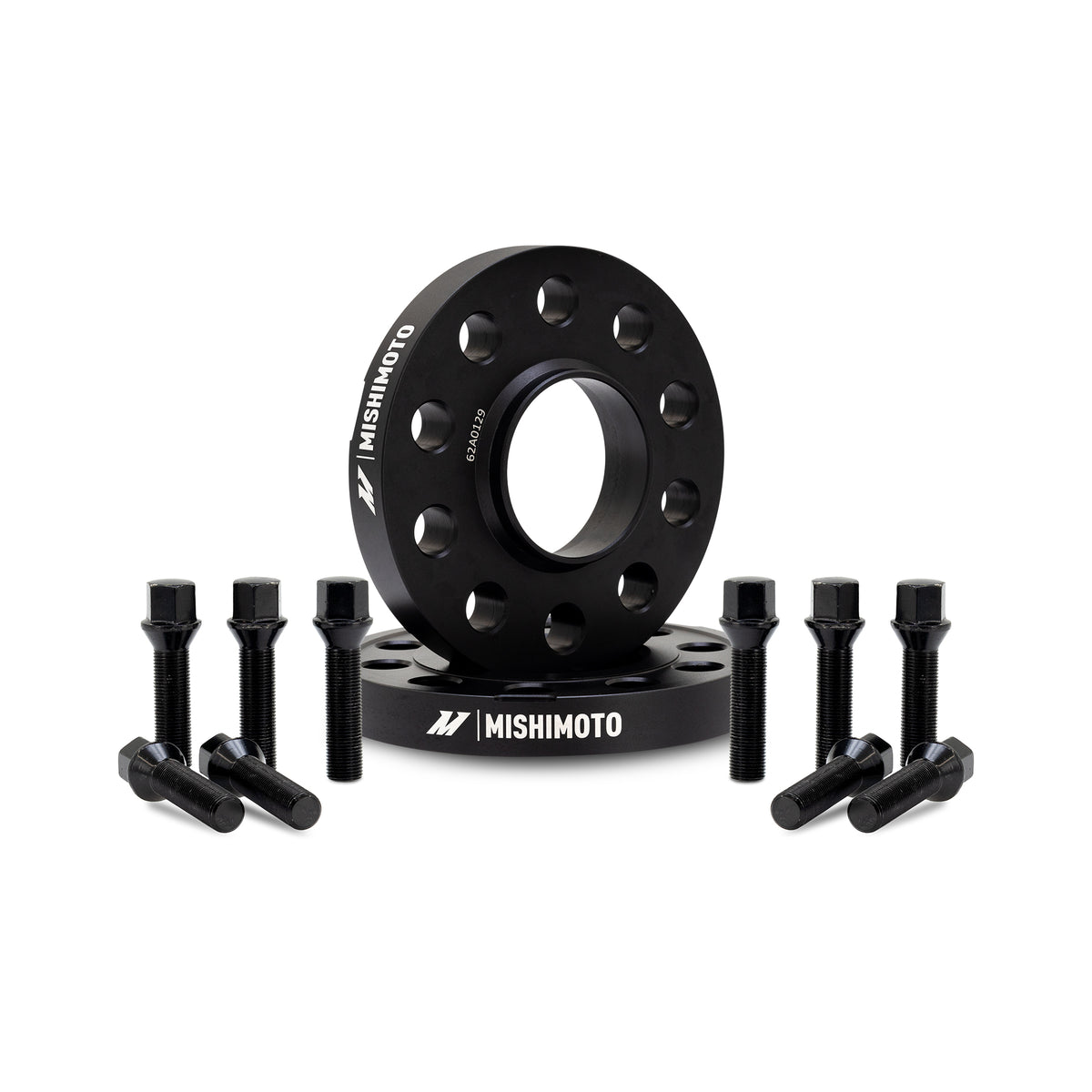 Mishimoto Wheel Spacers - 5x120 - 72.6 - 20 - M14 - Black - MMWS-014-200BK