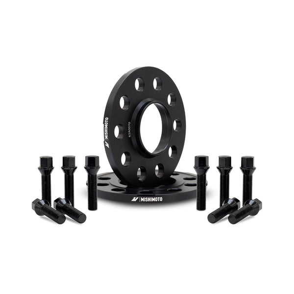 Mishimoto Wheel Spacers - 5x112 - 66.5 - 12 - M14 - Black - MMWS-015-120BK