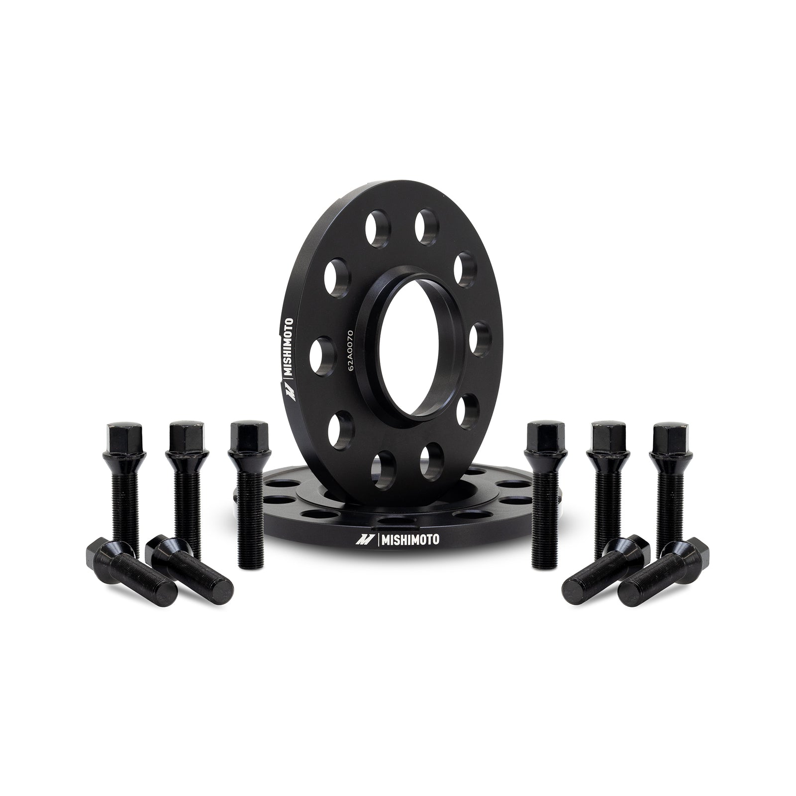 Mishimoto Wheel Spacers - 5x112 - 66.5 - 10 - M14 - Black - MMWS-015-100BK